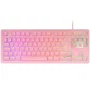 Mars Gaming MK023ES Teclado Gaming Híbrido TKL Rosa